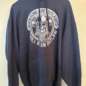 Hoodie Blue Right to Bear Arms